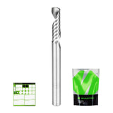 SHARPRO O Flute Upcut Spiral Router Bit 1/4 Inch Shank 1/4 Cutting Dia. 1 CL. 3 OVL. Carbide Single Flute CNC Router Bit, Ideal