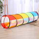 Rainbow Kids Play Tunnel - Toddler Crawl Tunnel for Indoor Active Play, Foldable Baby Tunnel Toy for Boys & Girls, Encourages Cr