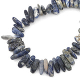 BEADIA Natural Blue Sodalite Irregular Teardrop Stone Beads 0.4-1.2 Loose Semi Gemstone Beads for Jewelry Making 15 Inch/Strand