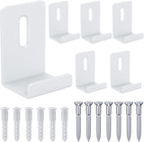 Metal Mirror Clips Wide Channel Mirror Hanger Clip Kit Large Heavy Retainer Clips for Mirrors with Screw Mirror Clips for Wall M