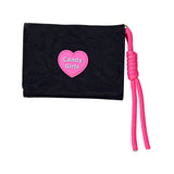 Zoomella Short Purse Creative Storage Case Portable Wallet For Traveling Party Dating Black