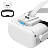 NVNV VR Fan for Oculus Quest 2,Anti-fogging Accelerated Air Flow Cooling Fan with Facial Interface,Sweat-Proof Face Cover,VR Acc