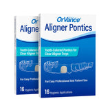 Aligner Pontics | Temporary Tooth Replacement for Aligner Trays and Retainers During Orthodontic Treatment (32 Count)