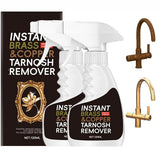 AQISI Instant Brass Tarnish Remover Spray with Towel for Copper Pots 2PCS, Brass Cleaning Spray with Towel, Door Handles, RustR
