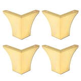 Geesatis Furniture Leg Accessories 4 pcs Furniture Legs 4 inch / 10 cm Height Metal Sofa Legs Replacement, Minimalist Design, fo