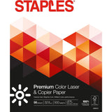 Staples 633213 8.5-Inch X 11-Inch Laser Paper 32 Lbs. 98 Brightness 500/Rm (85047/86047)