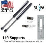 SUSPA 16 Spring Strut Prop Shock C16-19567 - One Pair - 45 LB Force Per Strut and 90 LB Per Pair - Made in USA