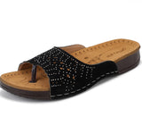 Ortho Joy Doctor Fancy Slipper For Women || Orthopedic Women'S Slipper || Regular Wear Slippers For Women,Black,3,B0C3ZZ5Z1C