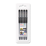Pentel Arts Hybrid Technica Gel Pen, Black Ink, 4Pack (KN103456BP4)
