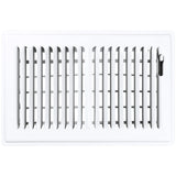 Shoemaker Manufacturing, Soft White, 6x10, Premium Floor Register, All Steel Heavy Duty Vent Cover