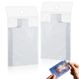 AmazingSpark 200 Pack Tabbed Sleeves Holders with Pull Tab Trading Card Sleeves for Grading Submission, Sports Card