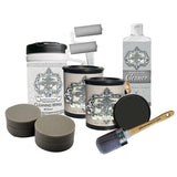 ALLINONE Paint, 2 Quart Cabinet Paint Bundle and Kit, Iron Gate (Black)