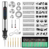 Uolor USB Rechargable Engraving Pen with 42 Bits, Mini Electric DIY Engraver Cordless Rotary Tools Portable Engraving Tool for J