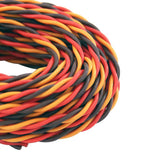 BDHI 16' 5m 3-Way Servo Wire 22awg 60 cores Twisted Cable for JR Hitec Futaba(BDHI-37)