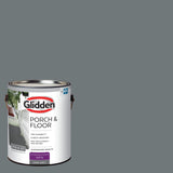 Glidden GrabNGo Porch and Floor Interior/Exterior Paint, 1 Gallon, Satin, Dark Gray, 128 Fl Oz (Pack of 1)