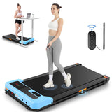 FUNMILY Walking Pad 2 in 1 Under Desk Treadmill, Walking Treadmill with LED Display Remote Control, Lightweight Portable Compact