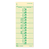 Tops 1259 Time Card For Acroprint/Ibm/Lathem/Simplex, Weekly, 3 1/2 X 9 (Box Of 500)