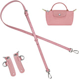 jiesinlov Leather Bag Shoulder Purse Strap Replacement Crossbody Adjustable Conversion Kit Fit for Mini Pouch(NEW-PETAL PINK)