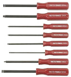 Forster Products 8Piece Gunsmith Screwdriver Set, Hollow Ground Tips with Square Faces, Single Piece Construction, with a Durab