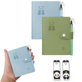 2 Pack Pocket Notebook With Pen, 3.1inchx 4.3inch Mini 200 Pages A7 Lined Paper