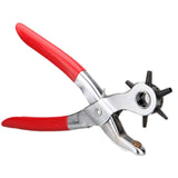 Cyrox Heavy Duty Metal Revolving Puncher Tool | Leather Belt Hole Punch Puncher Plier Cutter Craft Tool 6 Sizes