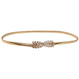 Romp Fashion Golden Trendy Stylish Stretchable Waist Belt For Girls And Women, Design N