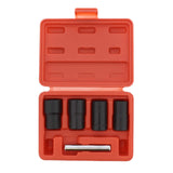 Abn Twist Socket Set Lug Nut Remover Extractor Tool - 5 Piece Metric Bolt And Lug Nut Extractor Socket Tools