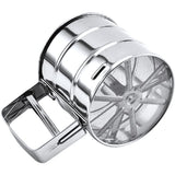 Drumstone Stainless Steel Flour Sifter with Measuring Scale, Manual Baking Flour Shaker Sieve Cup for Flour, Sugar, Cocoa P