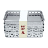 Bel Casa Royal A4 Tray Pack Of 4 I Desk & Drawer Organizer, File Holder & Storage Tray For Home Kitchen And Office Use Daiso