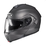 HJC C91 Solid Modular Motorcycle Helmet with HJ-17 Pinlock Shield, DOT Approved(Semi Flat Titanium, X-Large)
