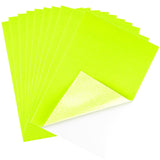 CHRORINE 10 Pcs Bright Yellow Felt Fabric Sheets Self Adhesive Felt Sheets 8 x 12 Inches Felt Paper for Art and Craft Supplies