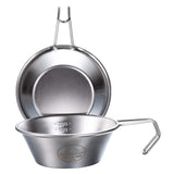 CAMPINGMOON 2pcs/4pcs Set Stainless Steel Camping Sierra Cup 310ml (JP-S-220-2P)