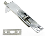 idh by St. Simons 11014-026 Professional Grade Quality Genuine Solid Brass Flush Bolt with Square End, 4-Inch, Polished Chrome