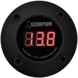 Audiopipe DVM3RB Xscorpion Voltmeter Digital 3 Digit Led Display Black