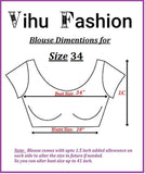 Vihu Fashion Womens Readymade Fancy Sifli Work Half Sleeve Saree Blouse.(Sifli Flower Off White_38)