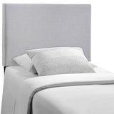 CasaFoyer Region Linen Fabric Upholstered Twin Headboard | Spacious & Elegant Design | Modern Decor | Includes One Headboard | Sky Gray