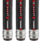 Con Forms 2 x 25' Concrete Pump Woven Fiber Reinforcement Shotcrete Line Pumping Discharge Hose With Hevi-Duty Ends
