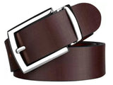 Sunshopping MenS Formal Stylish Genuine Leather Pin Buckle Adjustable Belt (Bob40) (34, Brown)