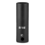 Capri Tools CP53254 9/16Inch Deep Impact Socket, 3/8Inch Drive, 6Point, SAE