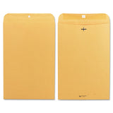 Quality Park 37898 Gummed Clasp Envelope, 28Lb, 10Inch x15Inch , 100/BX, Kraft