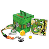 JUST FUNKY Dragon Ball Z Goku Collector Box Gift Set of 5 with Lanyard, Pin, 5x 5Wall Canvas, Key Chain and Acrylic Stan