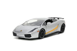 Jada Toys HyperSpec 1:24 Lamborghini Gallardo Superleggera Diecast Car Silver, Toys for Kids and Adults