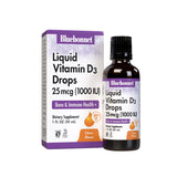 BlueBonnet Liquid Vitamin D3 Drops 1000 IU, Citrus, Transparent, Scented, 1 Fl Oz