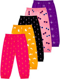T2F Girls Tracksuit Bottoms (Pack of 5), Multicoloured 1, 2-3 anni