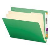 Colored End Tab Classification Folders Letter SixSection Green 10/Box
