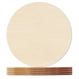 HILELIFE Wood Rounds for Crafts 10 Inch - 5 Pack Wood Round, Unfinished Wood Circles for Crafts, Round Wooden Discs, Circle Wood