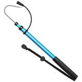SAN LIKE Telescopic Fishing Gaff,Aluminum/Fiberglass Pole with Nonslip Rubber Handle,Stainless Steel Hook with M8 Screw, Fish Ga