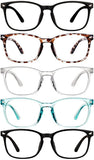 CHEERS DEVICES Reading Glasses for Women Men, Eyeglasses, Blue Light Readers for Men Women, Computer Eye Glasses, Cheaters - 5 P