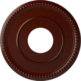 Ekena Millwork CM12BRBMF 12 1/2OD x 3 7/8ID x 3/4P Bradford Ceiling Medallion, Brushed Mahogany