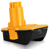 ?Fast USB | Replace for Dewalt 20V to 18V Battery Adapter? Converter DCA1820 for Dewalt 18V Tools Convert Dewalt 20V Battery DCB